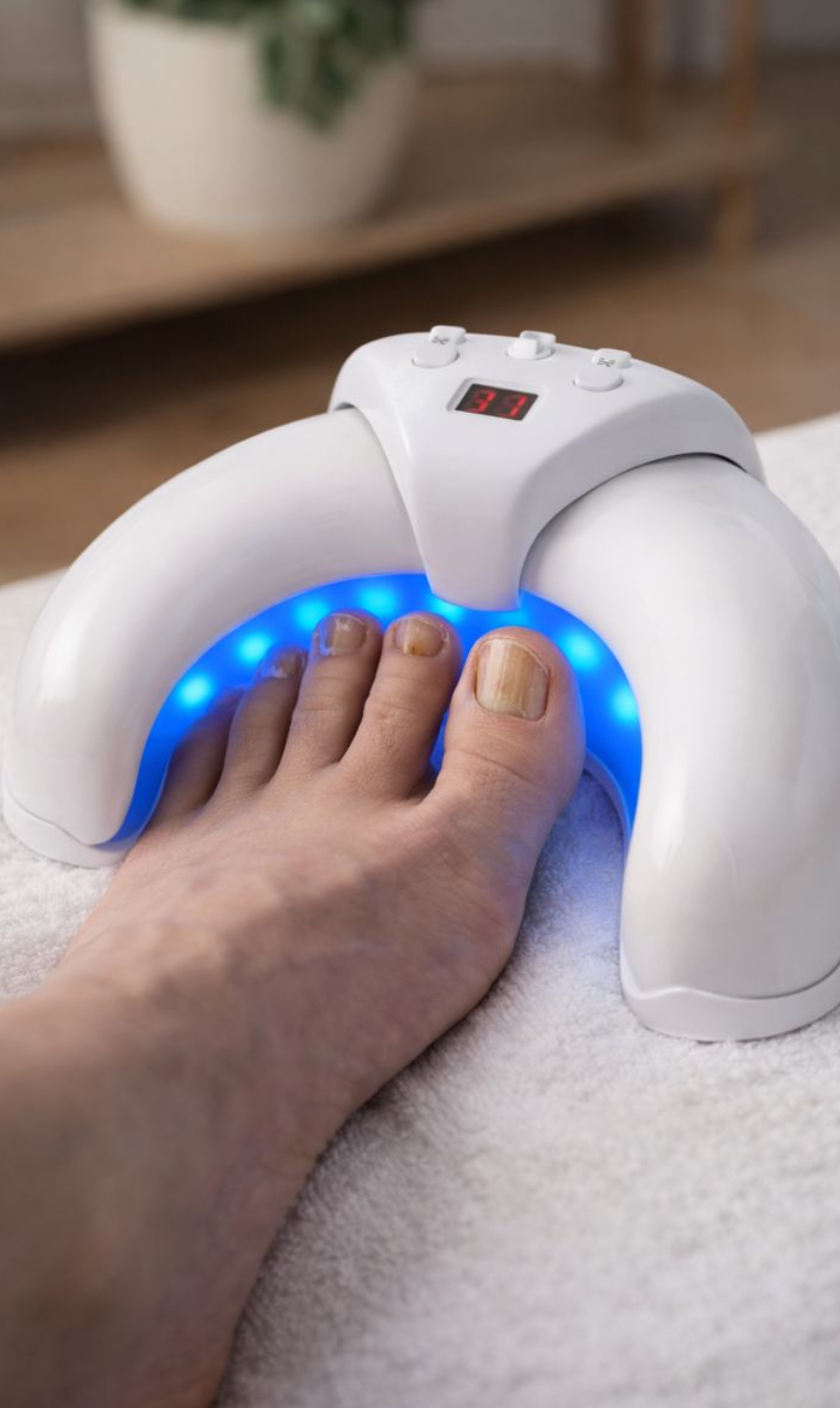 person using Lumora Beam